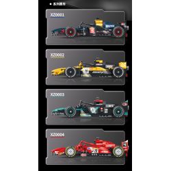 XINZHUAN XZ0004 Xếp hình lắp ráp ghép mô hình Xe công thức 1 Ferrari F1