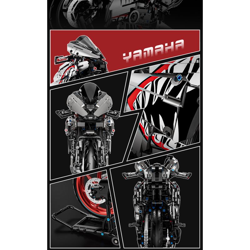 TMQ X6601 Xếp hình lắp ráp ghép mô hình Xe máy Yamaha Shark