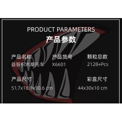 TMQ X6601 Xếp hình lắp ráp ghép mô hình Xe máy Yamaha Shark