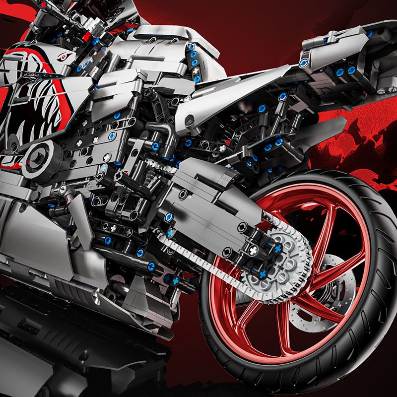 TMQ X6601 Xếp hình lắp ráp ghép mô hình Xe máy Yamaha Shark