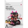 No license PL012 Xếp hình lắp ráp ghép mô hình Mèo âm nhạc biến thành robot 5 trong 1