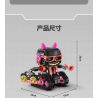 No license PL012 Xếp hình lắp ráp ghép mô hình Mèo âm nhạc biến thành robot 5 trong 1