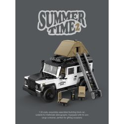 Pibo PB8825 Xếp hình lắp ráp ghép mô hình Series mùa hè 2.0: Land Rover Off-Road