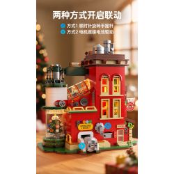 Xingya Premium 89139 Gift Factory Xếp hình lắp ráp ghép mô hình nhà máy sản xuất quà tặng