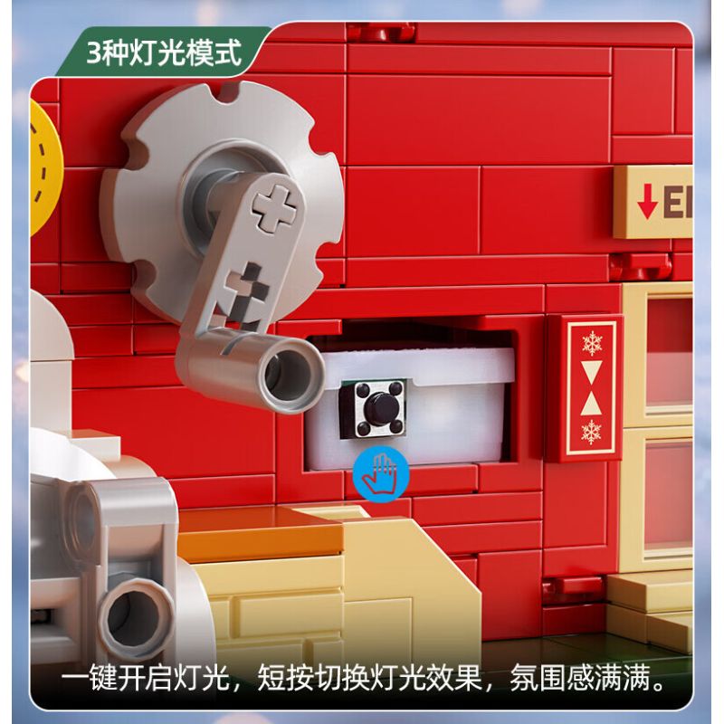 Xingya Premium 89139 Gift Factory Xếp hình lắp ráp ghép mô hình nhà máy sản xuất quà tặng