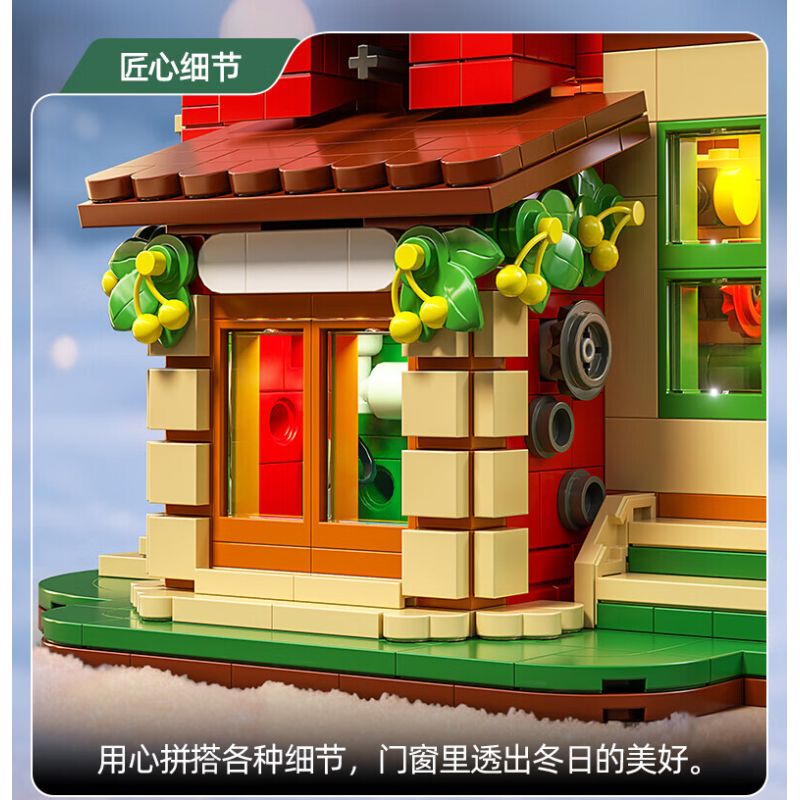 Xingya Premium 89139 Gift Factory Xếp hình lắp ráp ghép mô hình nhà máy sản xuất quà tặng