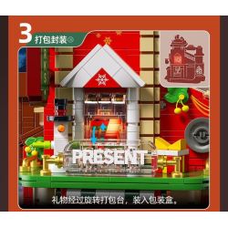 Xingya Premium 89139 Gift Factory Xếp hình lắp ráp ghép mô hình nhà máy sản xuất quà tặng