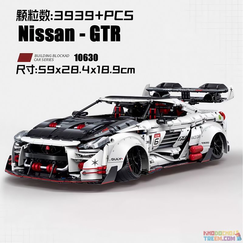GULY 10630 NISSAN GT-R SUPERCAR 1 8 tỷ lệ 1:8 bộ đồ chơi xếp lắp ráp ghép mô hình Technic Kỹ Thuật Công Nghệ Cao Mô Hình Phương Tiện 3939 khối