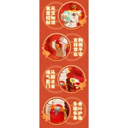 JAKI BK003 Wealthy Colt Xếp hình lắp ráp ghép mô hình chú ngựa con giàu có