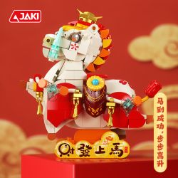 JAKI BK003 Wealthy Colt Xếp hình lắp ráp ghép mô hình chú ngựa con giàu có