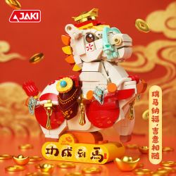JAKI BK003 Wealthy Colt Xếp hình lắp ráp ghép mô hình chú ngựa con giàu có
