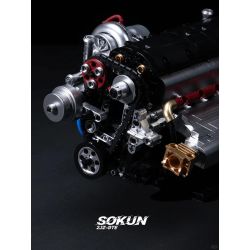 Pibo PB8814 Xếp hình lắp ráp ghép mô hình SOKUN: Động cơ 2JZ-GTE