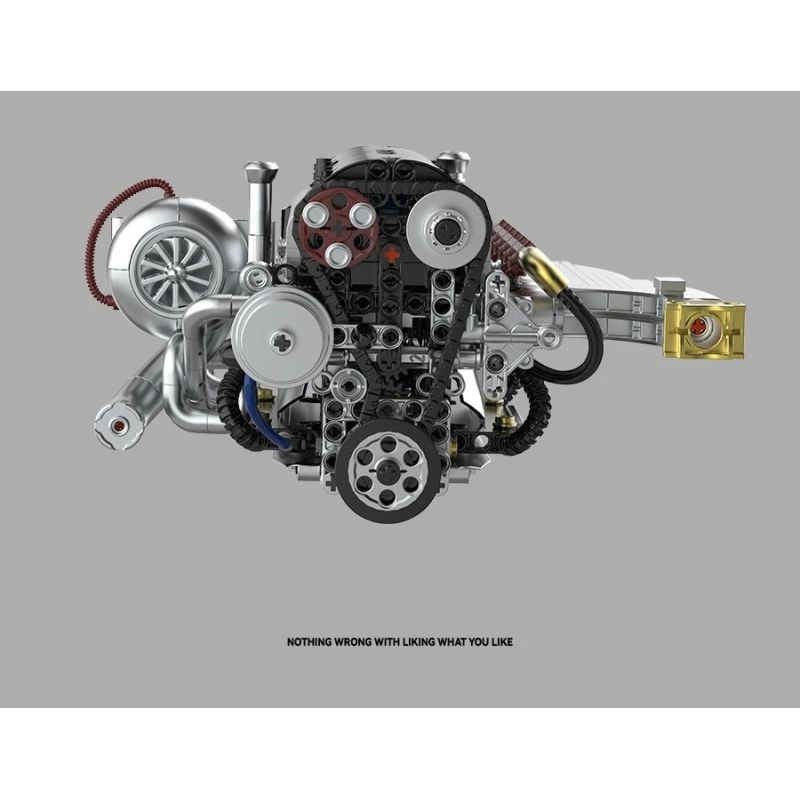 Pibo PB8814 Xếp hình lắp ráp ghép mô hình SOKUN: Động cơ 2JZ-GTE