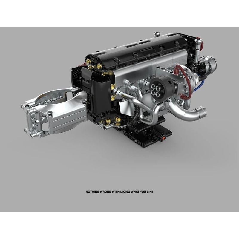 Pibo PB8814 Xếp hình lắp ráp ghép mô hình SOKUN: Động cơ 2JZ-GTE