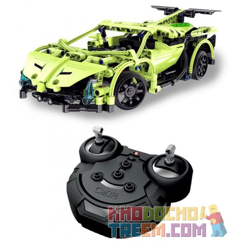 DOUBLEE CADA C51007 51007 Xếp hình kiểu Lego Technic Sword Sportcar Green  Sword Sports Car Remote Control Xe Thể Thao giá sốc rẻ nhất