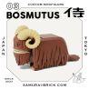 Samurai Brick 03.BOSMUTUS unknown LK0003 Bantha Xếp hình lắp ráp ghép mô hình bantha
