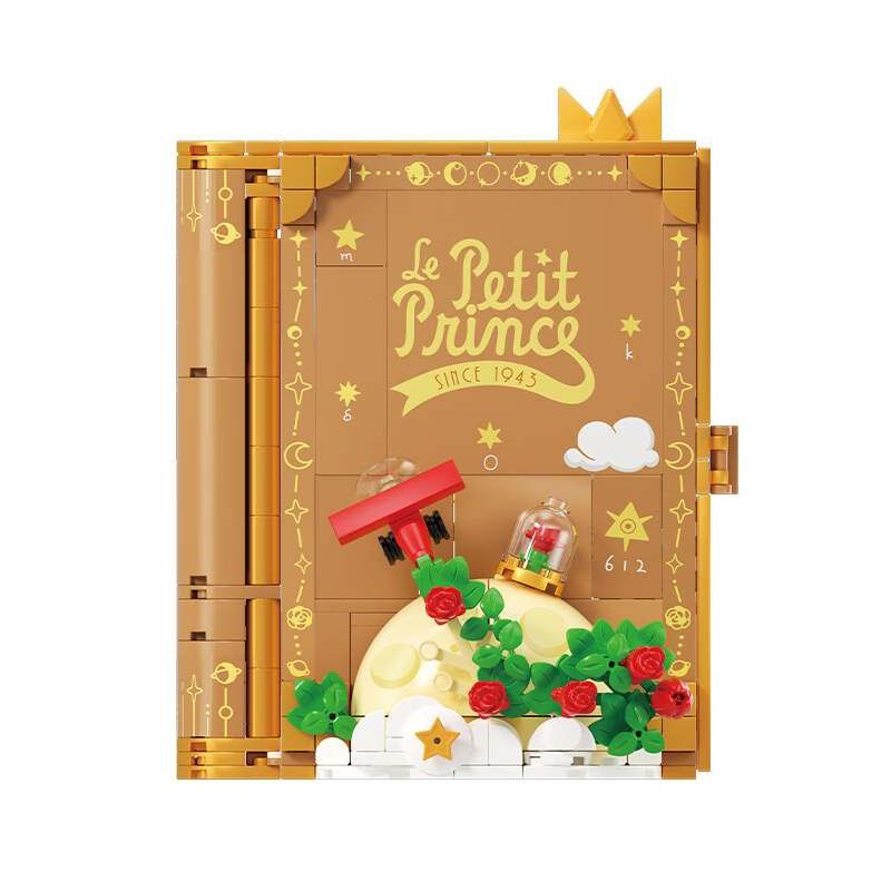 Wekki 518302 Xếp hình lắp ráp ghép mô hình Hoàng tử bé: Hẹn hò lúc hoàng hôn Sách