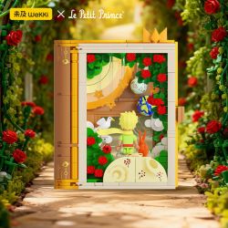 Wekki 518302 Xếp hình lắp ráp ghép mô hình Hoàng tử bé: Hẹn hò lúc hoàng hôn Sách