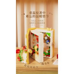 Wekki 518302 Xếp hình lắp ráp ghép mô hình Hoàng tử bé: Hẹn hò lúc hoàng hôn Sách