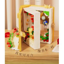 Wekki 518302 Xếp hình lắp ráp ghép mô hình Hoàng tử bé: Hẹn hò lúc hoàng hôn Sách