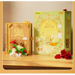 Wekki 518302 Xếp hình lắp ráp ghép mô hình Hoàng tử bé: Hẹn hò lúc hoàng hôn Sách