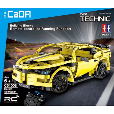 DOUBLEE CADA C51008 51008 non  XE THỂ THAO bộ đồ chơi xếp lắp ráp ghép mô hình  HORNET SPORTCAR Kỹ Thuật Công Nghệ Cao Mô Hình Phương Tiện 419 khối