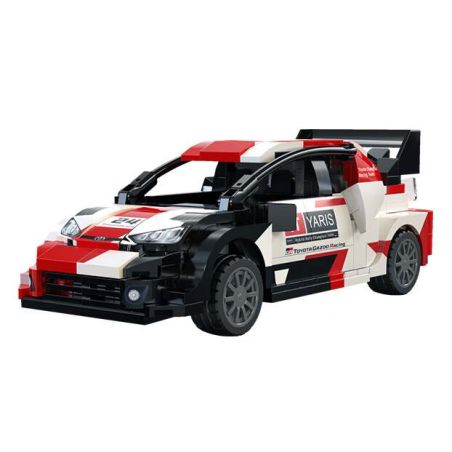 CaDA DoubleE C55039 Toyota GR Yaris Rally 1 Xếp hình lắp ráp ghép mô hình 丘田 GR Yaris Rally1 1:24
