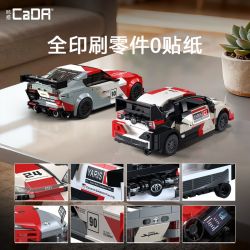 CaDA DoubleE C55039 Toyota GR Yaris Rally 1 Xếp hình lắp ráp ghép mô hình 丘田 GR Yaris Rally1 1:24