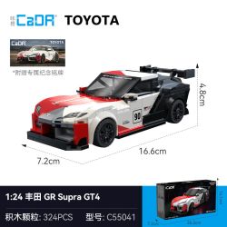 CaDA DoubleE C55041 Toyota GR Supra GT4 Xếp hình lắp ráp ghép mô hình Toyota GR Supra GT4 1:24