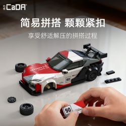 CaDA DoubleE C55041 Toyota GR Supra GT4 Xếp hình lắp ráp ghép mô hình Toyota GR Supra GT4 1:24