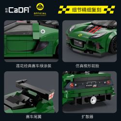 CaDA DoubleE C55043 Lotus Cup 430 Exige Xếp hình lắp ráp ghép mô hình Cúp sen 430 Exige 1:24