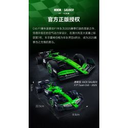 CaDA DoubleE C55082 Xếp hình lắp ráp ghép mô hình Đội Sauber F1 KICK Đội F1 Sauber C45