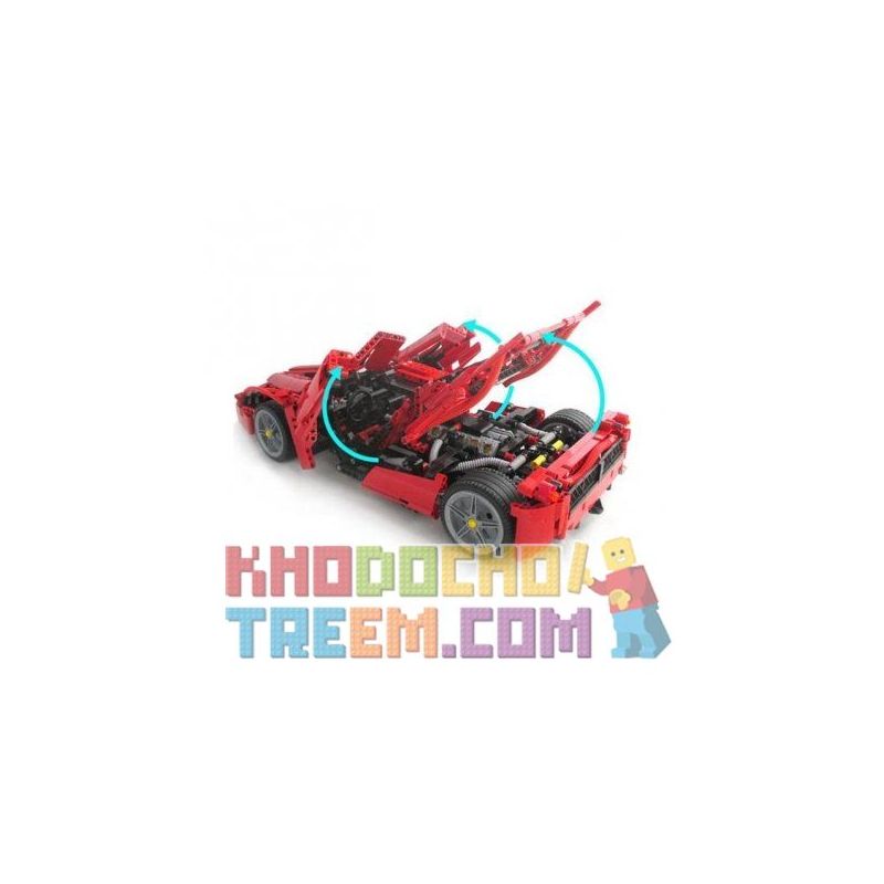 DOUBLEE CADA C51009 51009 non  SIÊU XE bộ đồ chơi xếp lắp ráp ghép mô hình  RED STORM Kỹ Thuật Công Nghệ Cao Mô Hình Phương Tiện 380 khối