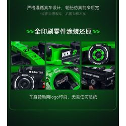 CaDA DoubleE C55082 Xếp hình lắp ráp ghép mô hình Đội Sauber F1 KICK Đội F1 Sauber C45