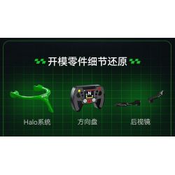 CaDA DoubleE C55082 Xếp hình lắp ráp ghép mô hình Đội Sauber F1 KICK Đội F1 Sauber C45