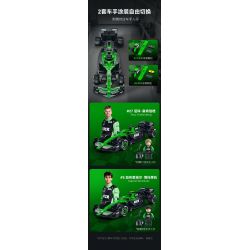 CaDA DoubleE C55082 Xếp hình lắp ráp ghép mô hình Đội Sauber F1 KICK Đội F1 Sauber C45