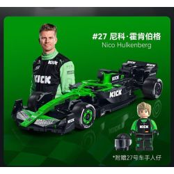 CaDA DoubleE C55082 Xếp hình lắp ráp ghép mô hình Đội Sauber F1 KICK Đội F1 Sauber C45