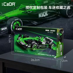 CaDA DoubleE C55082 Xếp hình lắp ráp ghép mô hình Đội Sauber F1 KICK Đội F1 Sauber C45