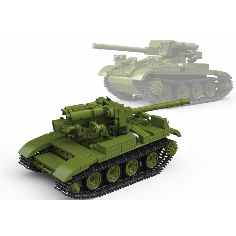 ThirdParty 300024 M56 Scorpion Xếp hình lắp ráp ghép mô hình Pháo tự hành M56 Scorpion