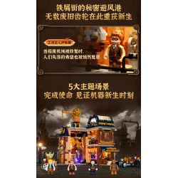 Lumibricks FunWhole 11015 Xếp hình lắp ráp ghép mô hình Thế giới Steampunk: Cửa hàng sửa chữa máy móc