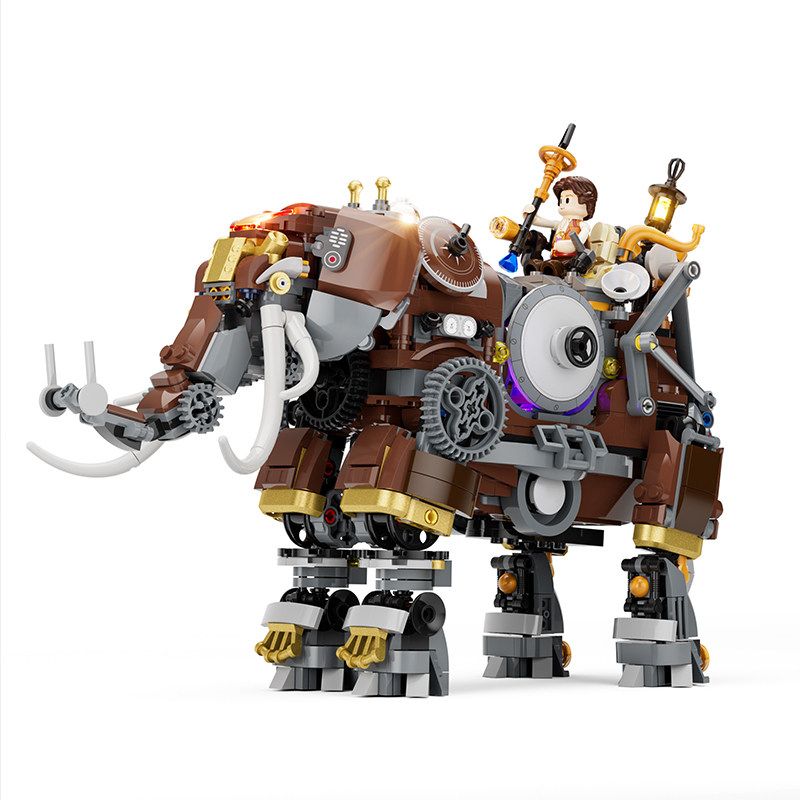 Lumibricks FunWhole 11014 Xếp hình lắp ráp ghép mô hình Thế giới Steampunk: Con voi cơ khí