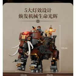 Lumibricks FunWhole 11014 Xếp hình lắp ráp ghép mô hình Thế giới Steampunk: Con voi cơ khí