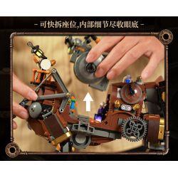 Lumibricks FunWhole 11014 Xếp hình lắp ráp ghép mô hình Thế giới Steampunk: Con voi cơ khí