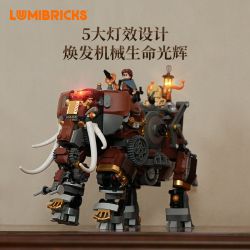 Lumibricks FunWhole 11014 Xếp hình lắp ráp ghép mô hình Thế giới Steampunk: Con voi cơ khí