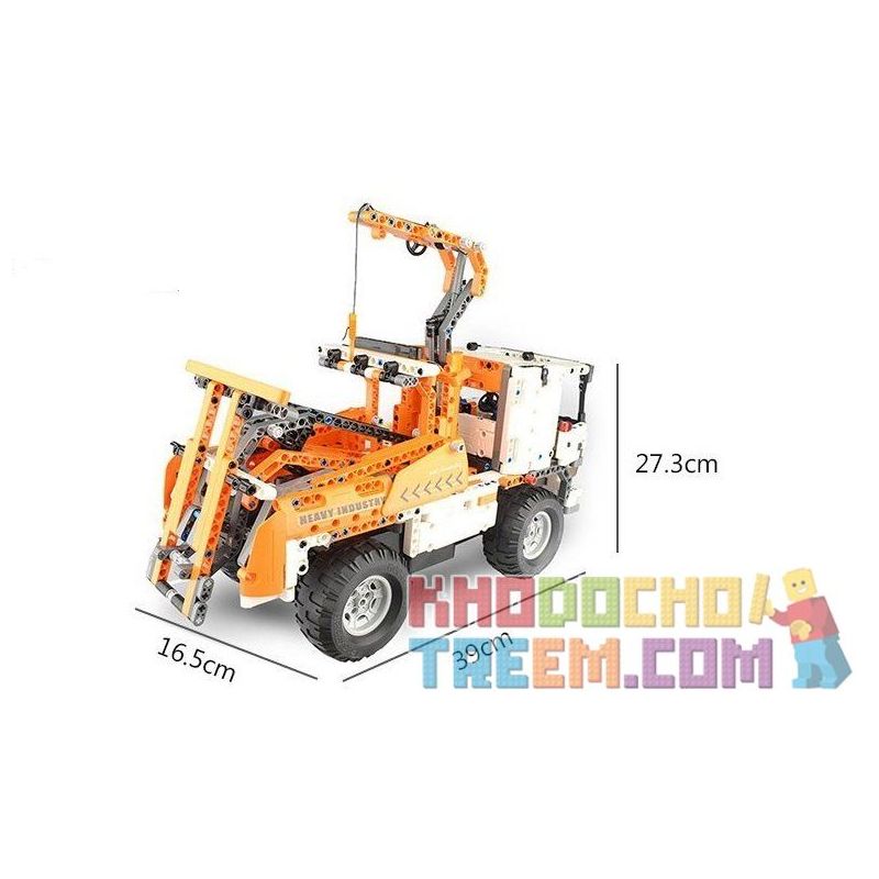 DOUBLEE CADA C51013 51013 non  XE CẨU HÀNG bộ đồ chơi xếp lắp ráp ghép mô hình  MOBILE CRANE Kỹ Thuật Công Nghệ Cao Mô Hình Phương Tiện 838 khối