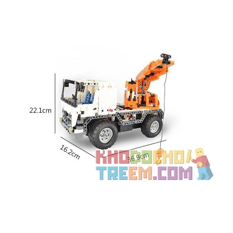 DOUBLEE CADA C51013 51013 non  XE CẨU HÀNG bộ đồ chơi xếp lắp ráp ghép mô hình  MOBILE CRANE Kỹ Thuật Công Nghệ Cao Mô Hình Phương Tiện 838 khối