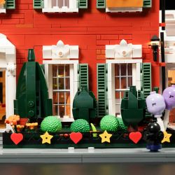 Lumibricks FunWhole 15009 Redbrick Row House Xếp hình lắp ráp ghép mô hình Cuộc sống thị trấn nhỏ: biệt thự gạch đỏ