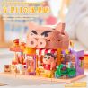 BALODY 21274 Xếp hình lắp ráp ghép mô hình Crayon Shin-chan: Cửa hàng Burger Zaemon