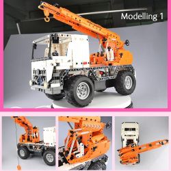 DOUBLEE CADA C51013 51013 non  XE CẨU HÀNG bộ đồ chơi xếp lắp ráp ghép mô hình  MOBILE CRANE Kỹ Thuật Công Nghệ Cao Mô Hình Phương Tiện 838 khối