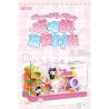 TOP TOY TC3103 Xếp hình lắp ráp ghép mô hình Thời gian rảnh rỗi của Sanrio Meow Meow Meow House BOX Coolomi, Melody
